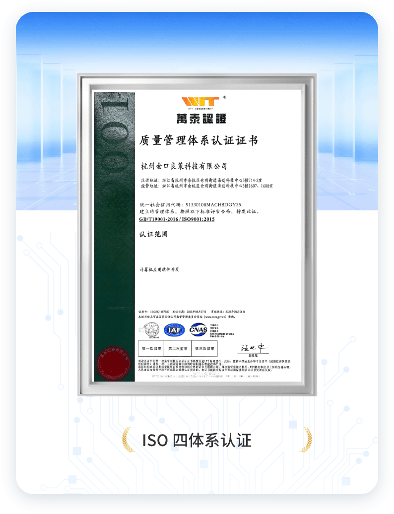 ISO 四体系认证